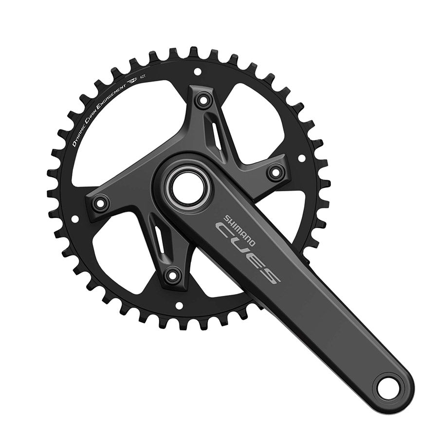 350945-02::0::350945-02::Shimano, CUES FC-U6030-1, Pédalier, Vitesses: 9/10/11, Axe: 24mm, BCD: 110, 40, Hollowtech II, 170mm, Noir, Route Disque, EFCU60301CXB0X