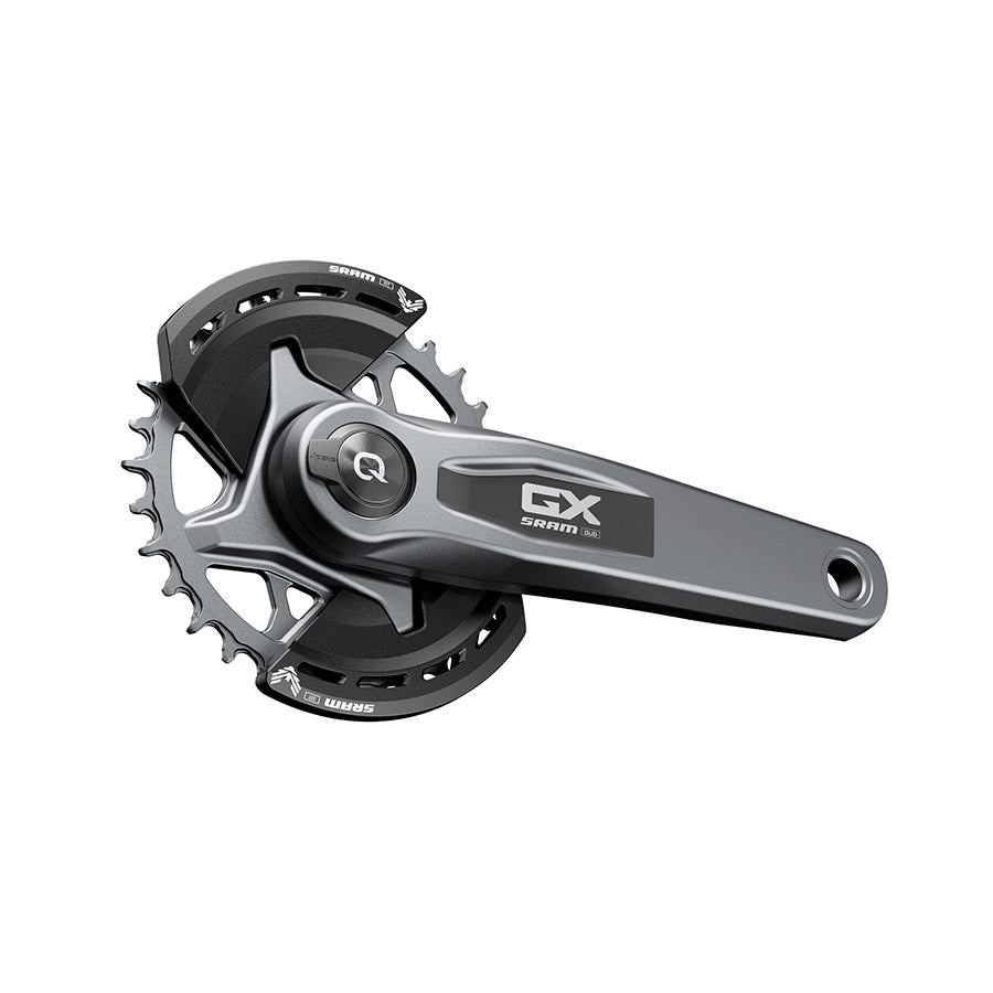 350961-05::2::350961-05::SRAM, GX Eagle Powermeter D1, Pédalier à capteur de puissance, Vitesses: 12, Axe: 28.99mm, BCD: Direct Mount SRAM 8 Boulons, 32, DUB, 155mm, Gris, Boost