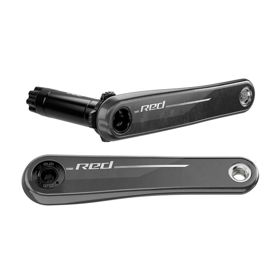 360651-06::0::360651-06::SRAM, Red Wide E1, Bras de pédalier, 175mm, DUB, BCD: Direct Mount SRAM 8 Boulons, Noir