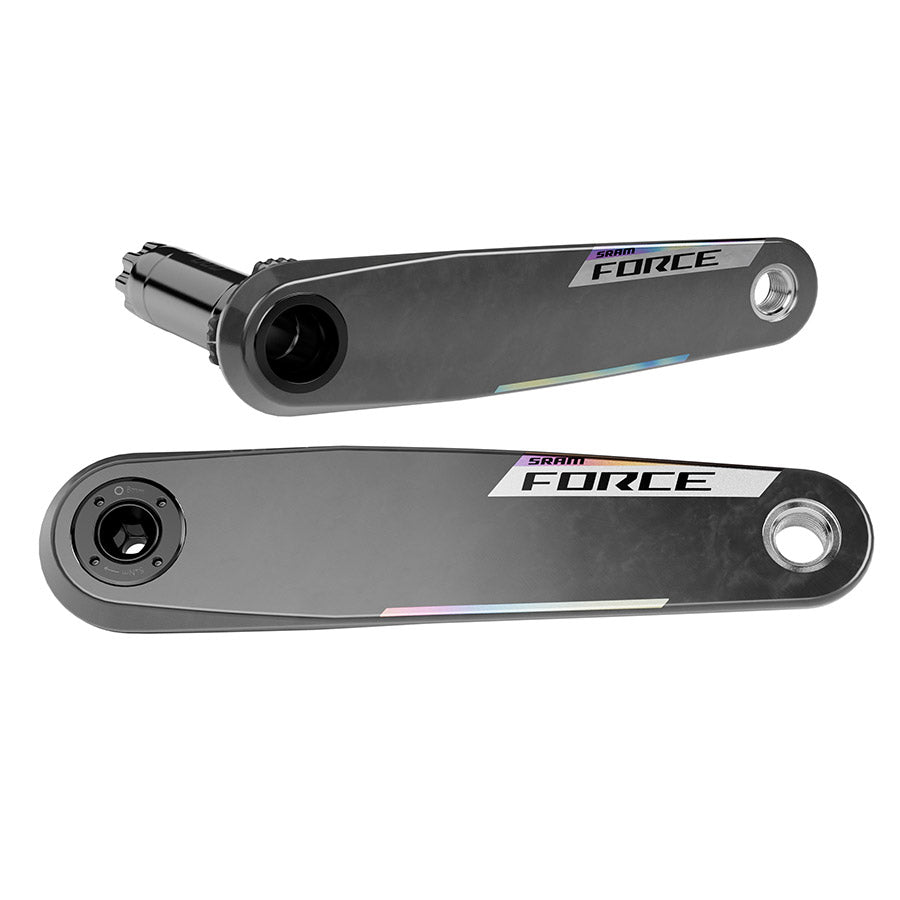 360652-01::1::360652-01::SRAM, Force E1 Crank Arm Assembly, Bras de pédalier, 160mm, DUB, BCD: Direct Mount SRAM 8 Boulons, Noir