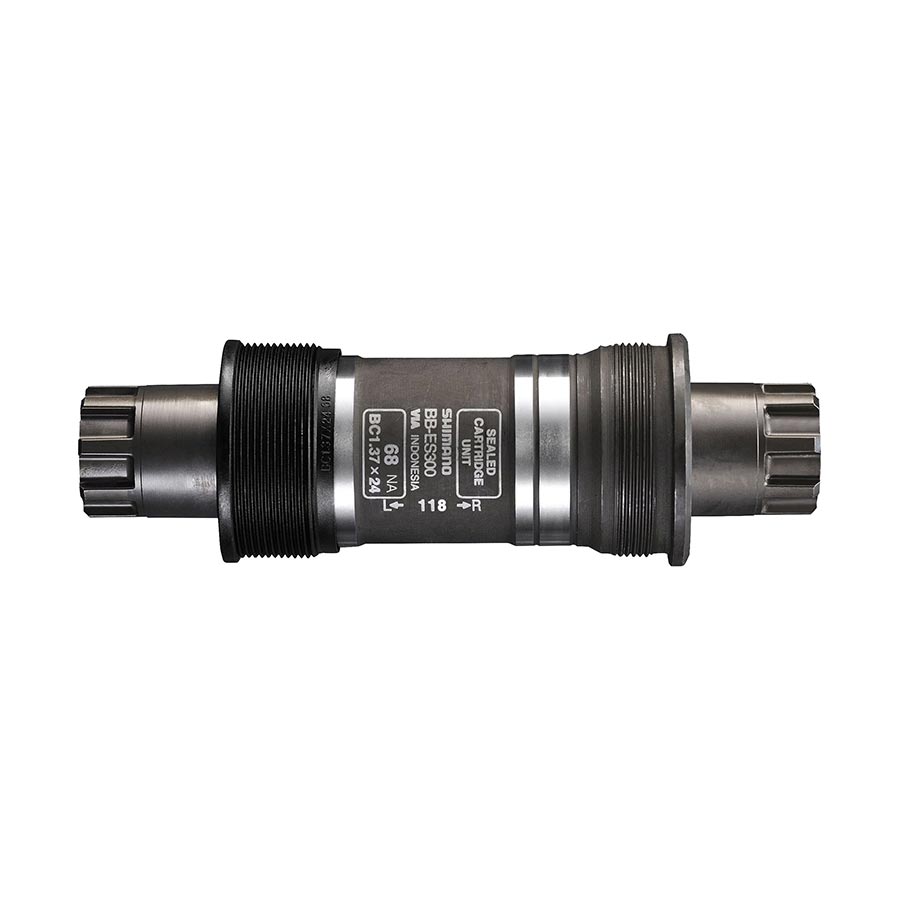 380322-05::0::380322-05::Shimano, BB-ES300, Octalink, Boîtier: 68mm, Axe: 118mm, Acier, Argent, EBBES300B18