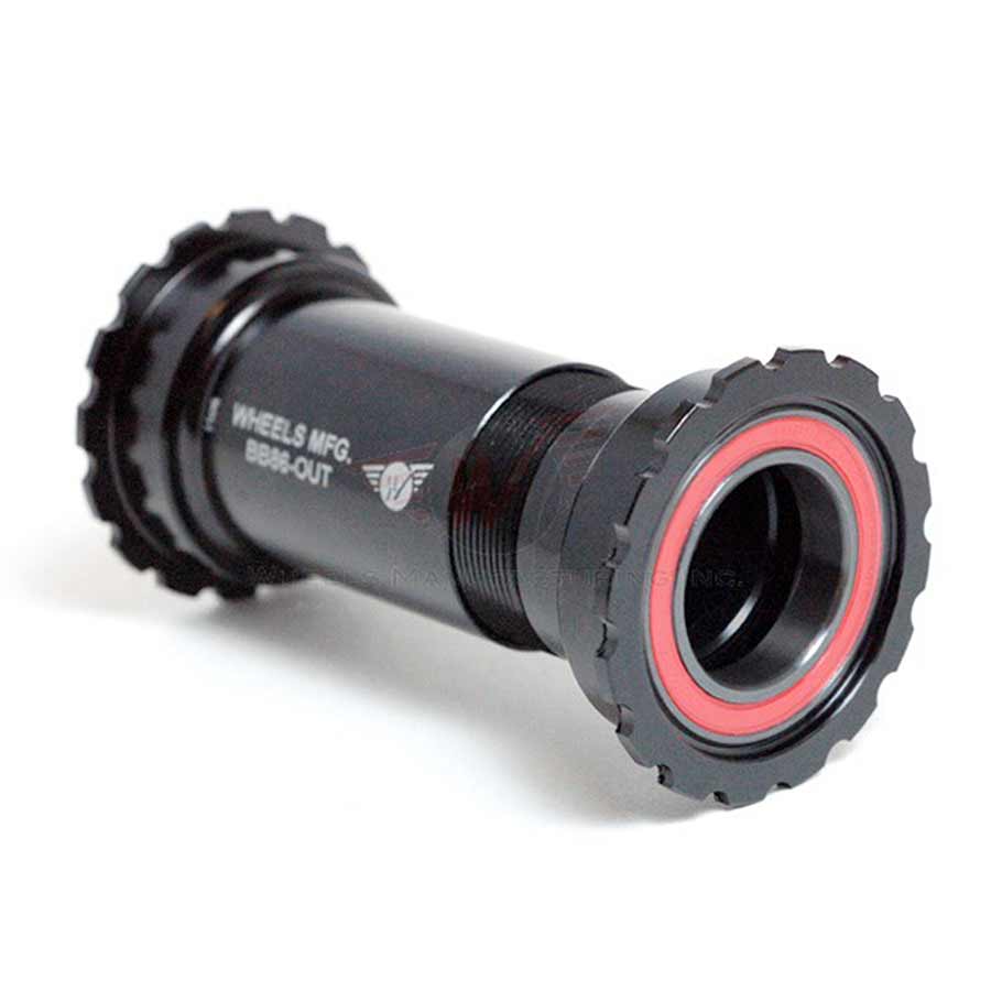 380330-02::0::380330-02::Wheels Manufacturing, PressFit 86/92 Zero Ceramic, SRAM, Boîtier: 86.5mm, Dia.: 46mm, Axe: 24/22mm, Zero Ceramic, Noir, BB86-OUT-SRAM14