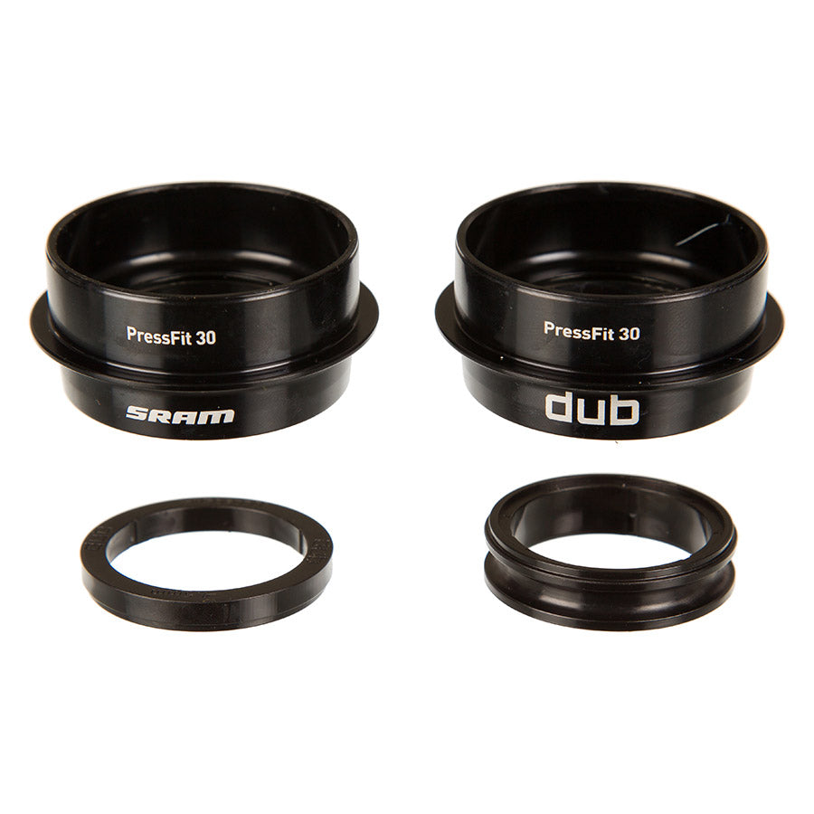 380505-01::0::380505-01::SRAM, DUB PF30 100 SBC, Jeu de pédalier Press-fit, PF30, Axe: 28.99mm, Largeur: 100mm, Diamètre: 46mm