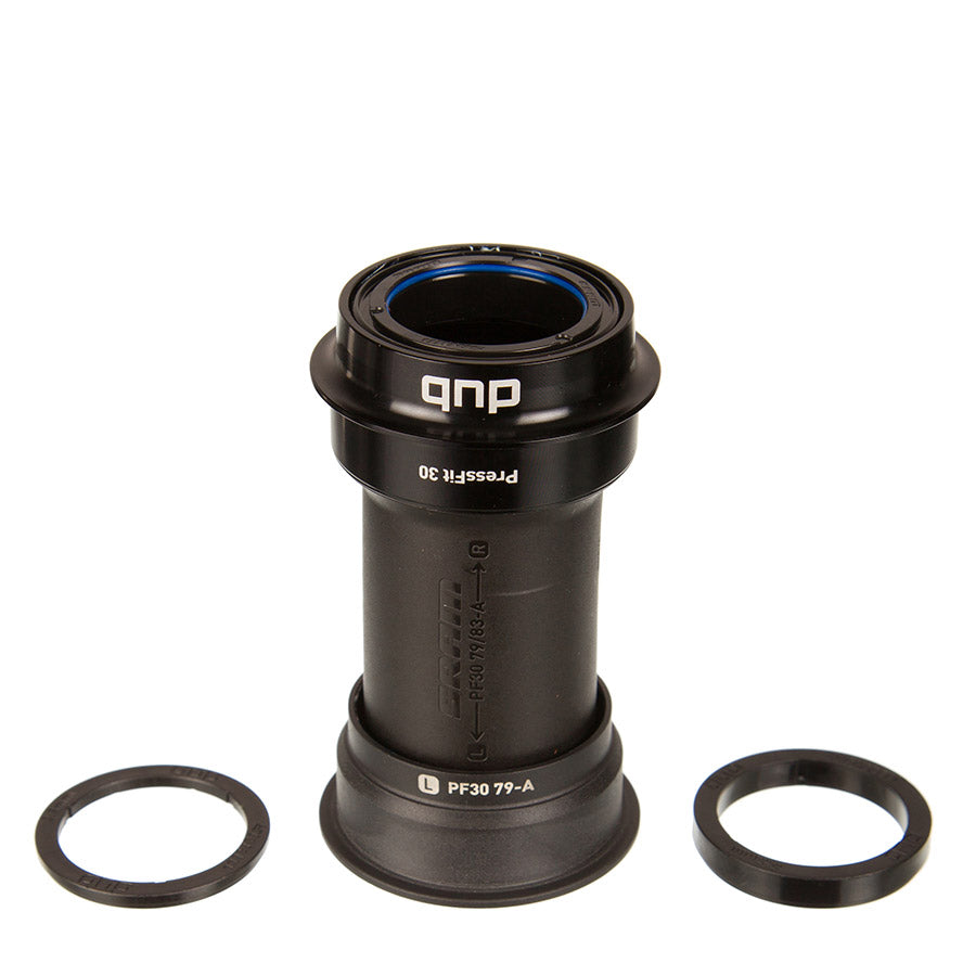 380518-01::0::380518-01::Sram, DUB PF30 Road Wide 79mm/BBRight, Jeu de pédalier Press-fit, PF30, Axe: 28.99mm, Largeur: 79mm, Diamètre: 46mm