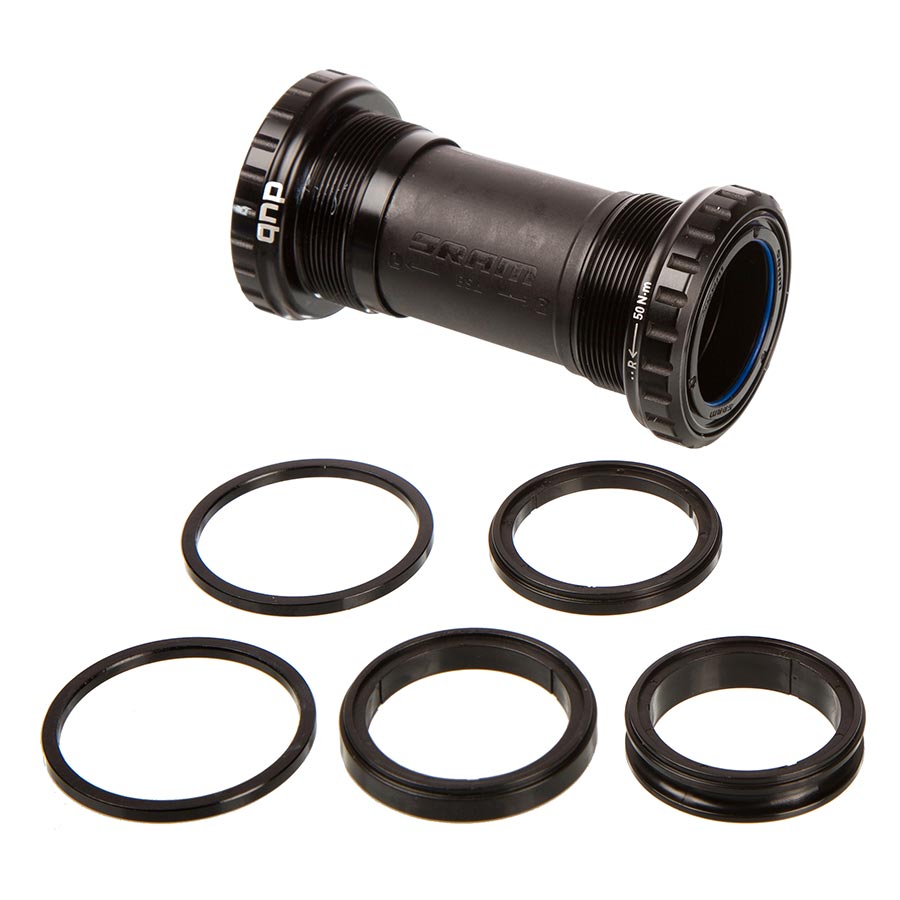380533-01::0::380533-01::SRAM, DUB BSA 68/73mm (55mm Chainline), Jeu de pédalier fileté, Anglais, 68/73mm, 28.99mm