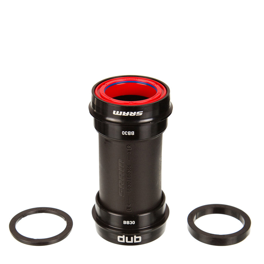 380550-01::0::380550-01::SRAM, DUB BB30 68 Wide Ceramic, Jeu de pédalier Press-fit, BB30, Axe: 28.99mm, Largeur: 68mm, Diamètre: 42mm