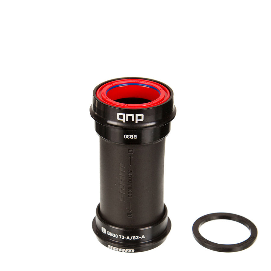 380551-01::0::380551-01::SRAM, DUB BB30 73 Road Ceramic, Jeu de pédalier Press-fit, BB30, Axe: 28.99mm, Largeur: 73mm, Diamètre: 42mm