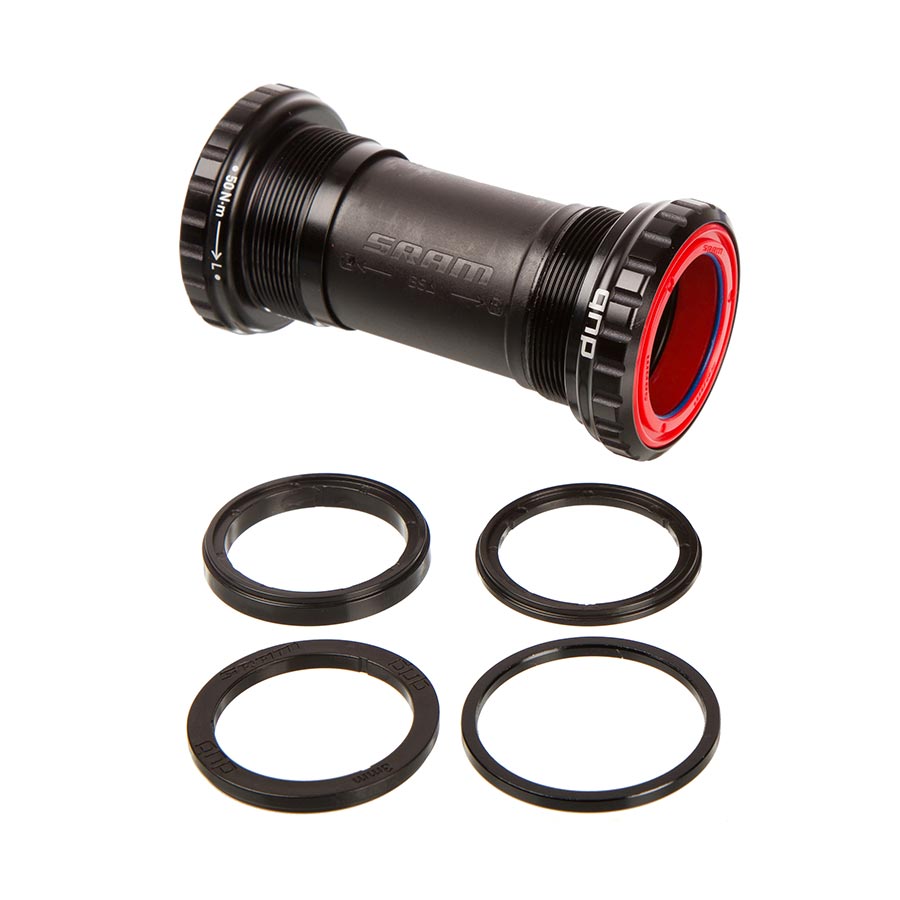 380552-01::0::380552-01::SRAM, DUB BSA Ceramic, Jeu de pédalier fileté, Anglais, 68/73mm, 28.99mm