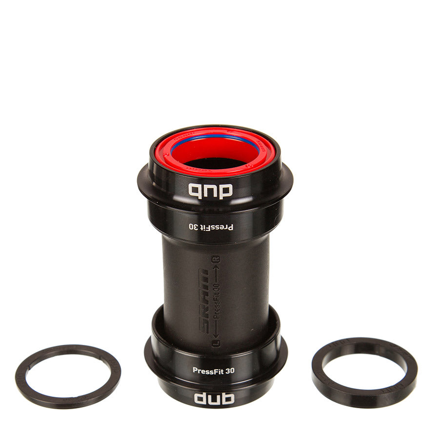 380554-01::0::380554-01::SRAM, DUB PF30 68 Wide Ceramic, Jeu de pédalier Press-fit, PF30, Axe: 28.99mm, Largeur: 68mm, Diamètre: 46mm