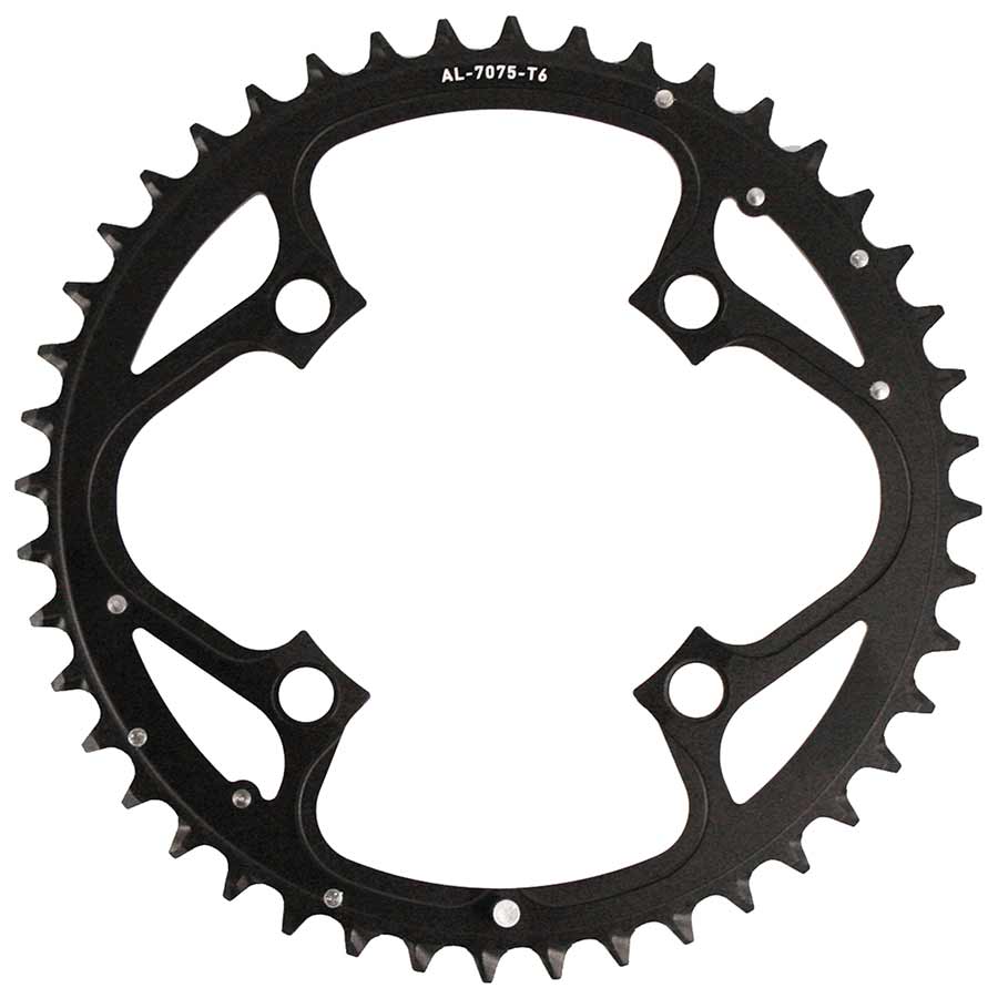 390149-01::0::390149-01::Truvativ, 44D, 9 vit., BCD 104mm, 4-Boulon, Plateau Extérieur, Pour 22/33/44, Aluminium, Noir, 11.6215.087.000