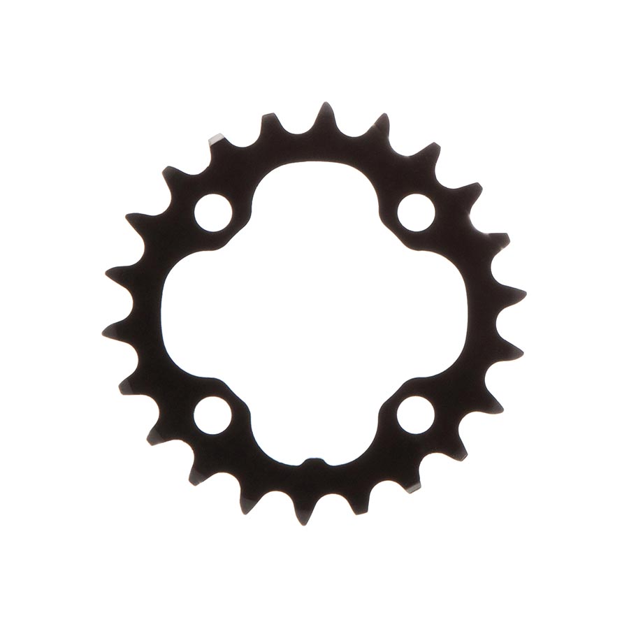 390479-01::0::390479-01::Shimano, Y1LD22000, 22D, 9vit., BCD: 64mm, 4 Boulons, Deore FC-M590, Plateau Intérieur, Pour 22/32/44, Acier, Noir