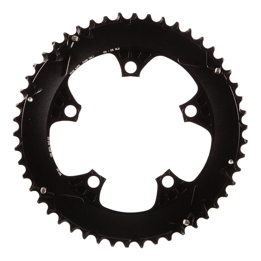 390624-01::0::390624-01::SRAM, 50D, 11vit, BCD: 110mm, 5 Boulons, Red22 X-Glide, Plateau Extérieur, Pour 34/50, Aluminium, Gris, 11.6218.010.000
