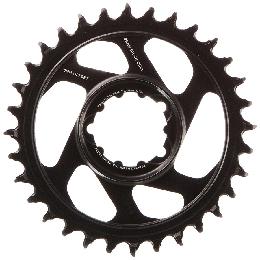 391026-02::1::391026-02::SRAM, X-Sync 2, 32D, 12vit., BCD: Direct Mount, Plateau simple, Aluminum, Noir