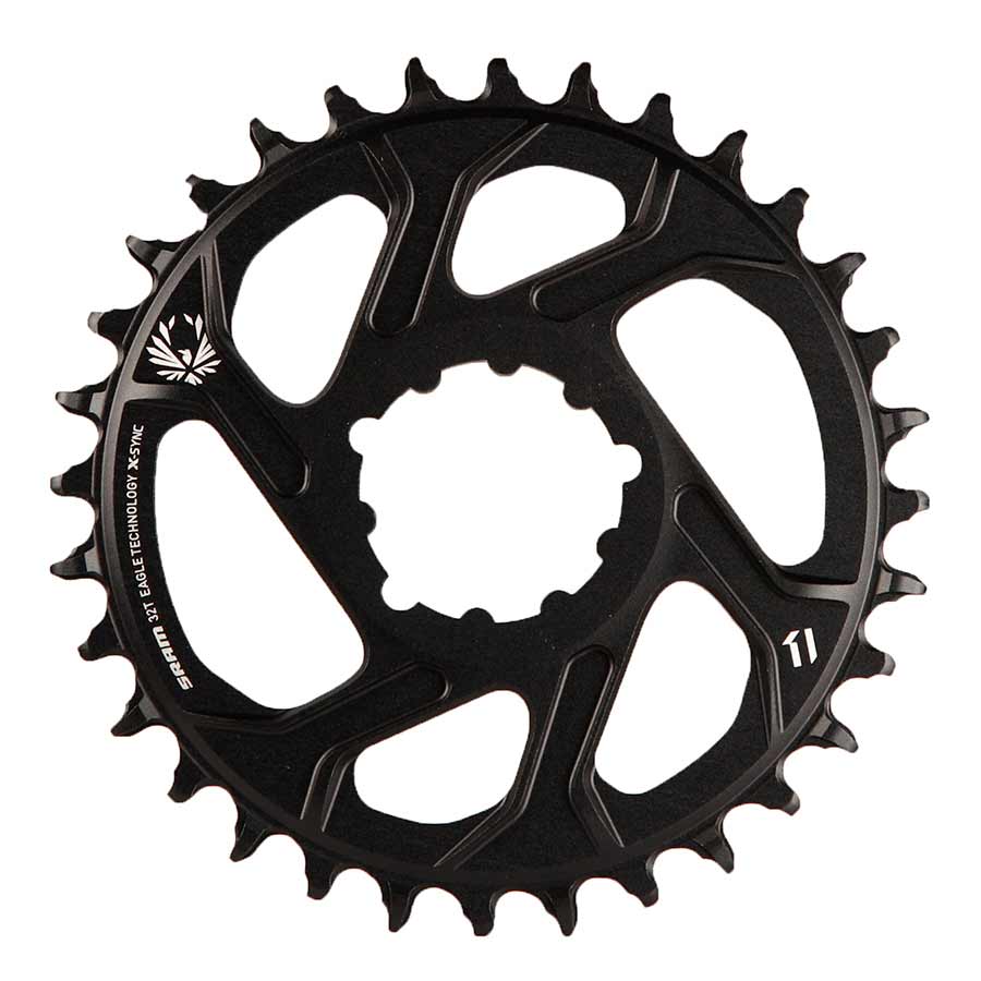 391027-04::0::391027-04::SRAM, X-Sync, 3mm offset, 36D, 12vit., BCD: Direct Mount, Plateau simple, Aluminum, Noir