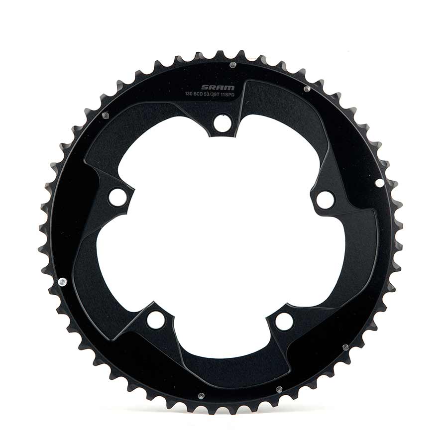 391034-01::0::391034-01::SRAM, Red B2, 53D, 11vit, BCD: 130mm, Plateau, Aluminum, Noir