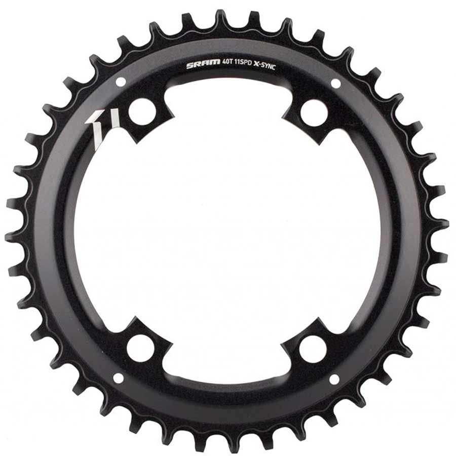 391064-02::0::391064-02::SRAM, X-Sync Asymétrique, Plateau, 42D, 11vit, BCD: 110, Aluminum, Noir