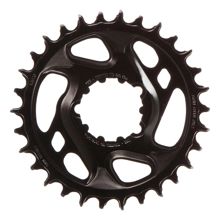 391068-04::0::391068-04::SRAM, 12VIT X-Sync 2, Plateau, 30D, 12vit, BCD: Direct Mount, 6mm offset, Aluminum, Noir