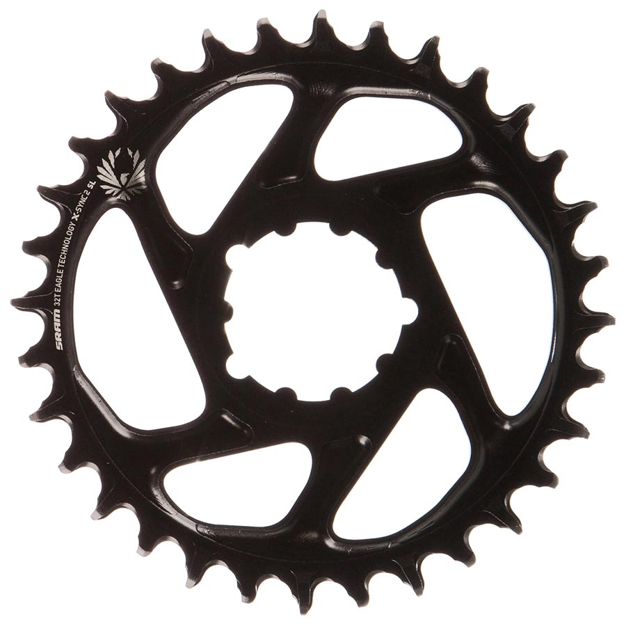 391080-02::1::391080-02::SRAM, X-SYNC 2 SL 3mm, Plateau, Dents: 32, Vitesses: 11/12, BCD: Direct Mount, Mono-plateau, Aluminium, Noir