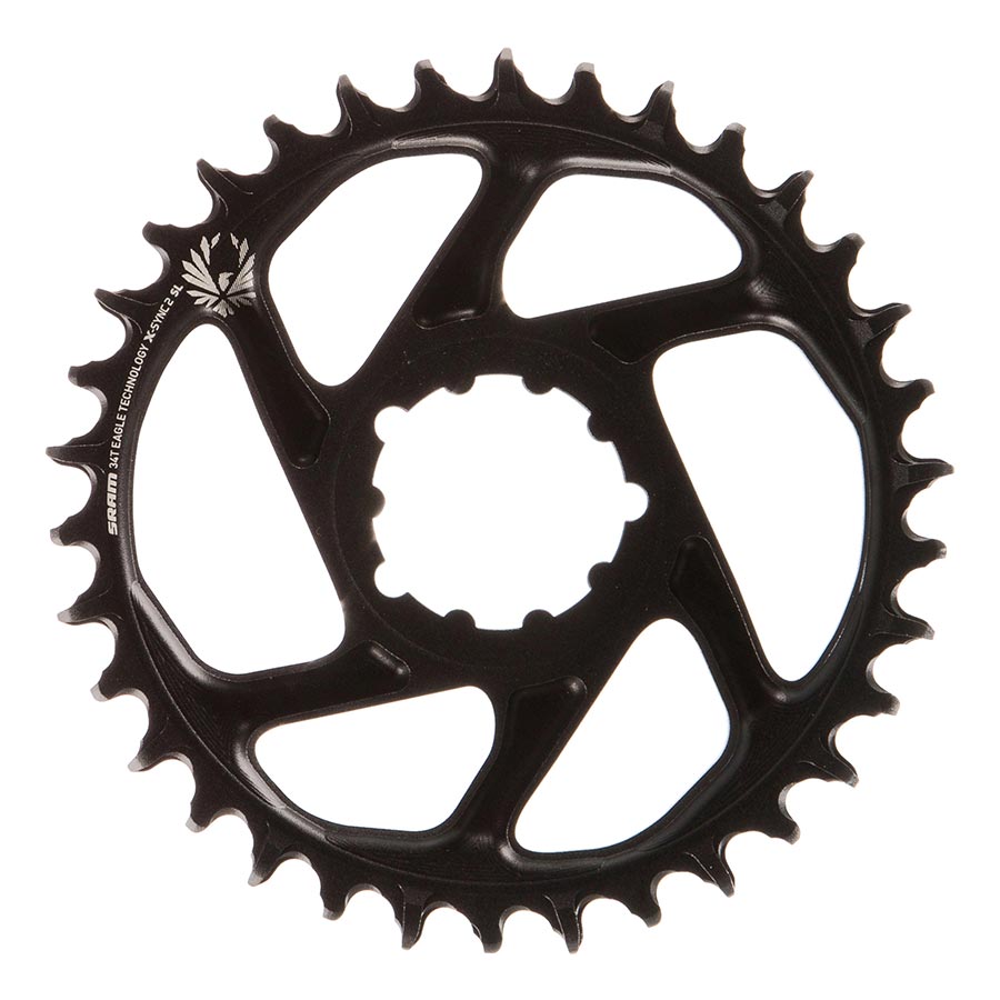 391080-04::1::391080-04::SRAM, X-SYNC 2 SL 3mm, Plateau, Dents: 34, Vitesses: 11/12, BCD: Direct Mount, Mono-plateau, Aluminium, Noir