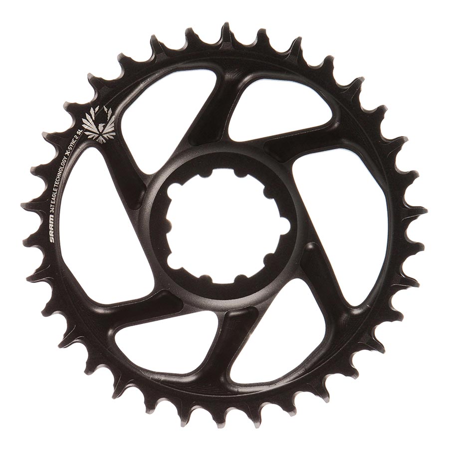 391080-06::1::391080-06::SRAM, X-SYNC 2 SL 6mm, Plateau, Dents: 34, Vitesses: 11/12, BCD: Direct Mount, Mono-plateau, Aluminium, Noir