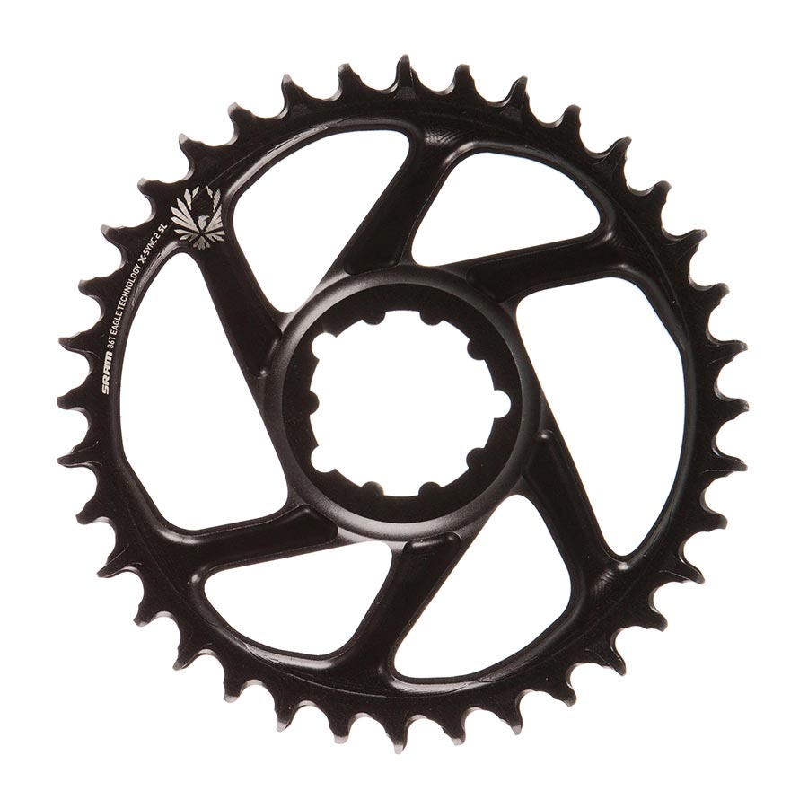 391080-10::1::391080-10::SRAM, X-SYNC 2 SL 6mm, Plateau, Dents: 36, Vitesses: 11/12, BCD: Direct Mount, Mono-plateau, Aluminium, Noir