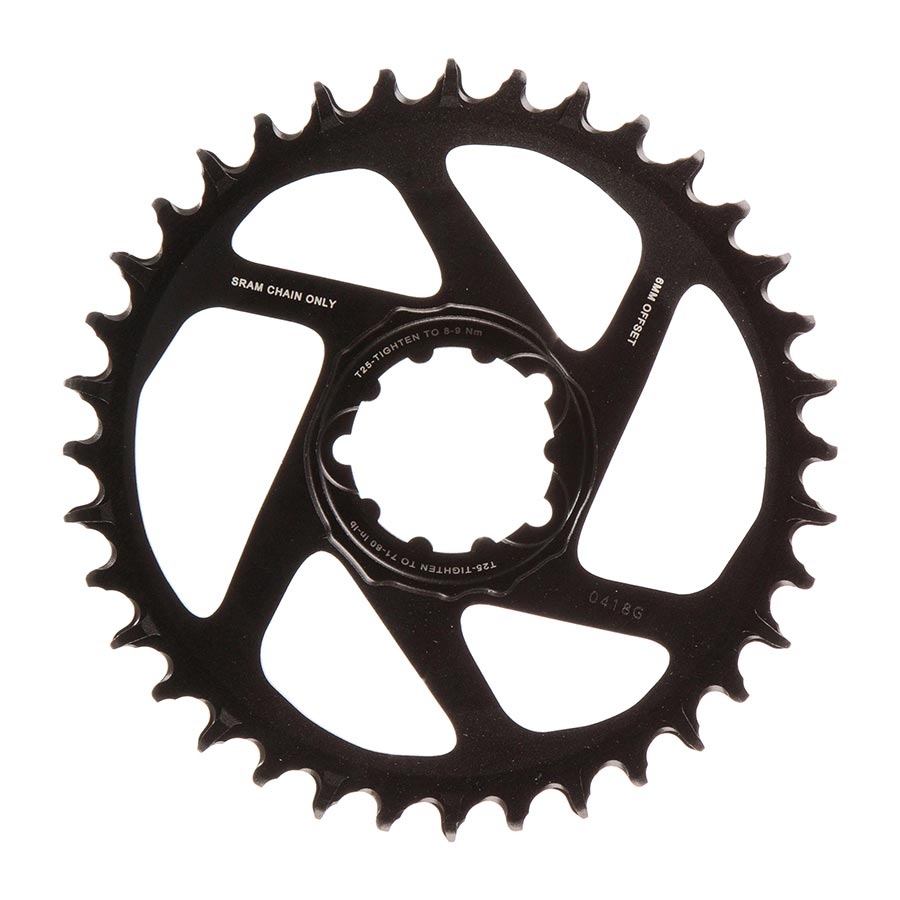 391080-10::0::391080-10::SRAM, X-SYNC 2 SL 6mm, Plateau, Dents: 36, Vitesses: 11/12, BCD: Direct Mount, Mono-plateau, Aluminium, Noir