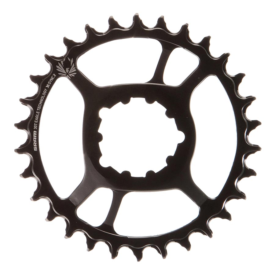 391081-01::1::391081-01::SRAM, X-SYNC 2 Acier 6mm, Plateau, Dents: 30, Vitesses: 11/12, BCD: Direct Mount, Mono-plateau, Acier, Noir