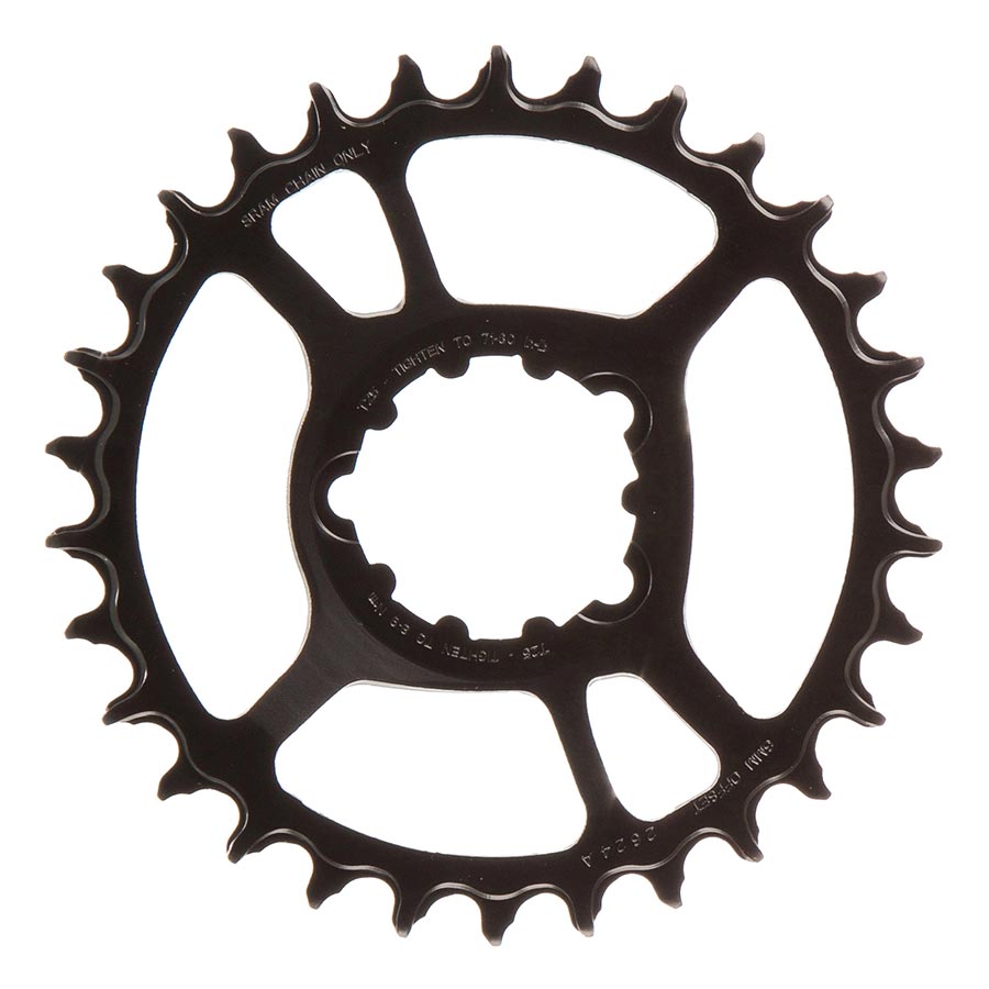 391081-01::0::391081-01::SRAM, X-SYNC 2 Acier 6mm, Plateau, Dents: 30, Vitesses: 11/12, BCD: Direct Mount, Mono-plateau, Acier, Noir