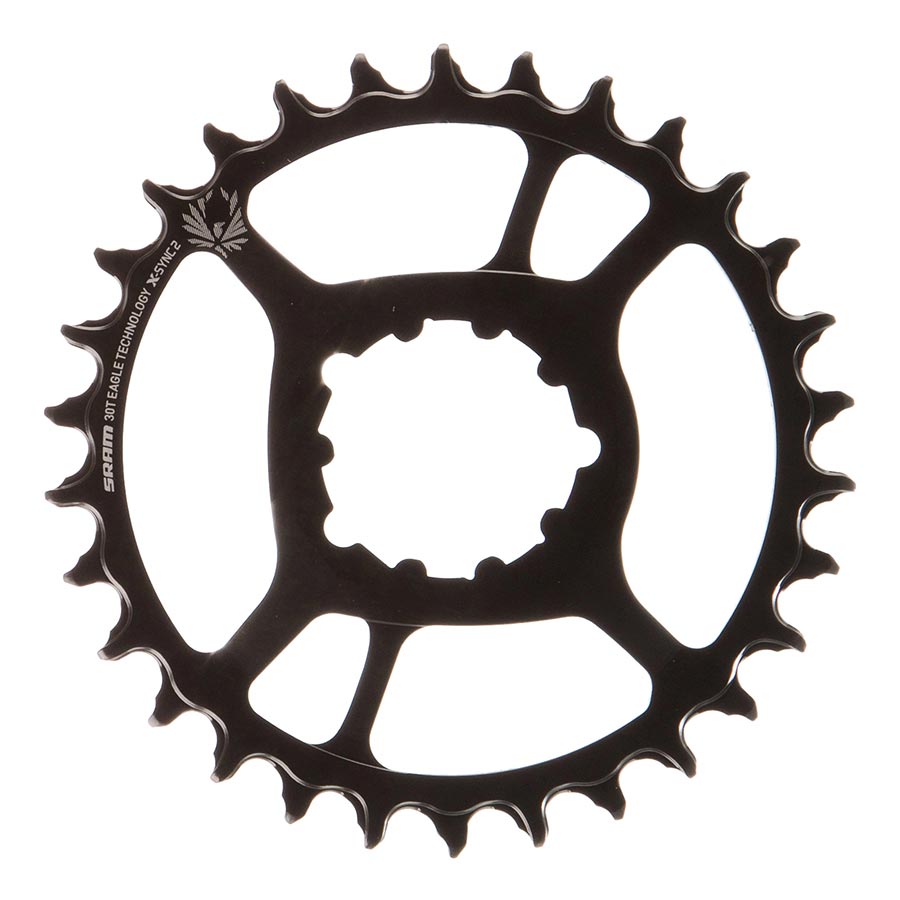 391081-04::1::391081-04::SRAM, X-SYNC 2 Acier 3mm, Plateau, Dents: 30, Vitesses: 11/12, BCD: Direct Mount, Mono-plateau, Acier, Noir