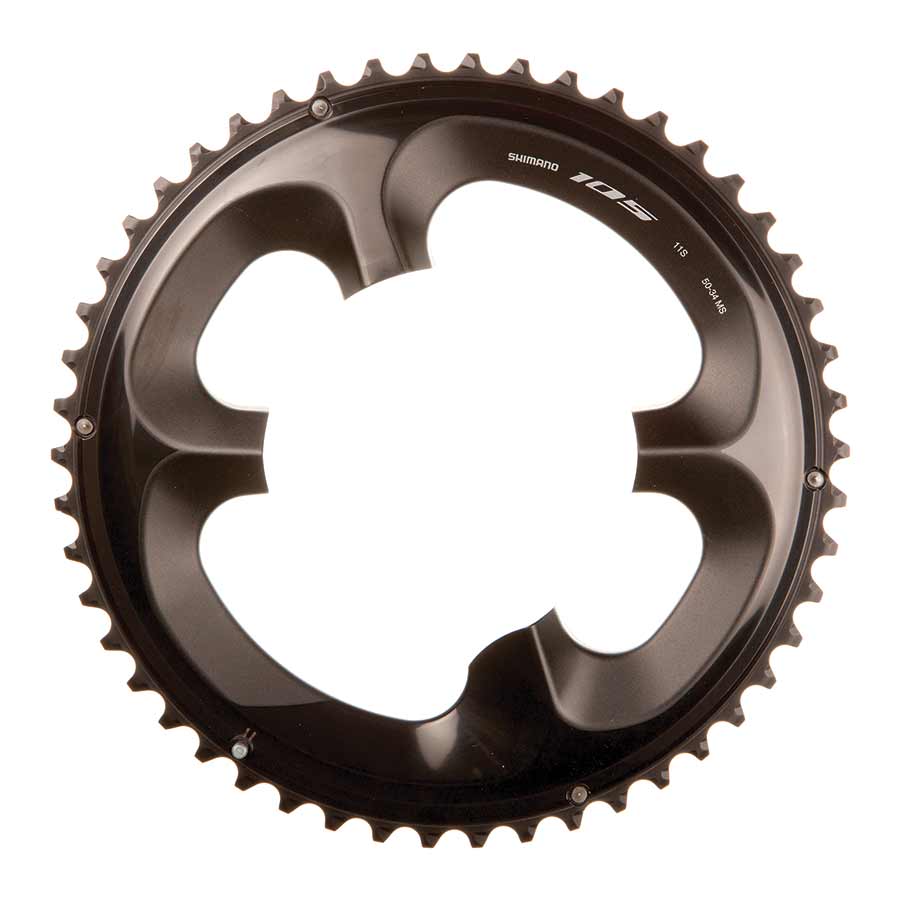 391085-02::1::391085-02::Shimano, 105 FC-R7000, Plateau, Dents: 50, Vitesses: 11, BCD: 110, Boulons: 4, Extérieur, Aluminium, Noir, Y1WV98010