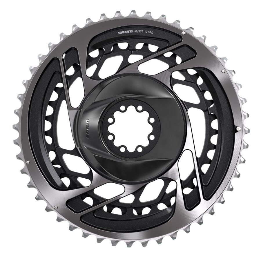 391089-01::0::391089-01::SRAM, Red AXS 2x, Plateau, Dents: 33/46, Vitesses: 12, BCD: Direct Mount, Paire, Aluminium, Gris