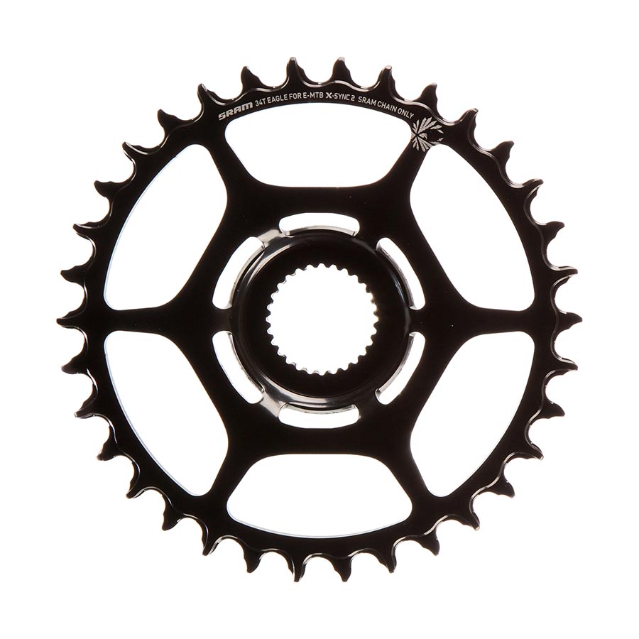 391090-02::1::391090-02::SRAM, X-SYNC 2 Bosch, Plateau, Dents: 34, Vitesses: 12, BCD: Direct Mount, Mono-plateau, Acier, Noir