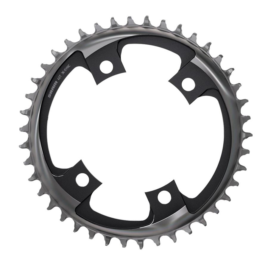 391091-01::0::391091-01::SRAM, X-SYNC 2 107mm, Plateau, Dents: 40, Vitesses: 12, BCD: 107, Boulons: 4, Mono-plateau, Aluminium, Gris