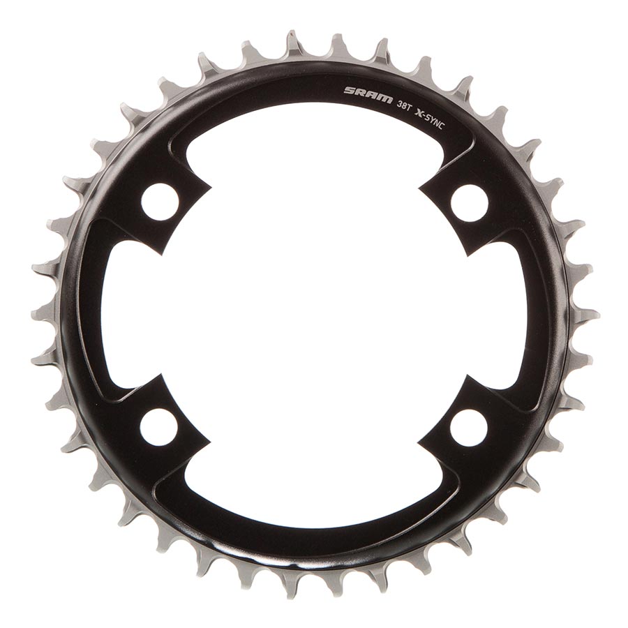 391091-06::0::391091-06::SRAM, X-SYNC 2 107mm, Plateau, Dents: 38, Vitesses: 12, BCD: 107, Boulons: 4, Mono-plateau, Aluminium, Noir