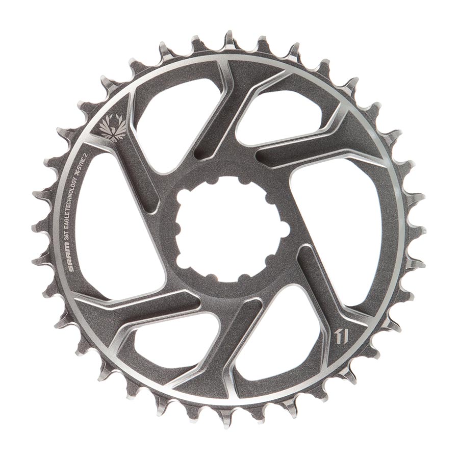 391093-08::0::391093-08::SRAM, X-SYNC 2 X01 Eagle Polar Grey, Plateau, Dents: 36, Vitesses: 12, BCD: Direct Mount, Mono-plateau, Alliage, Gris, Offset 3mm