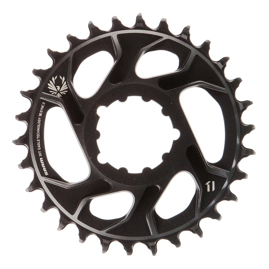 391094-01::0::391094-01::SRAM, X-SYNC 2 SL XX1 Eagle Lunar Grey 6mm, Plateau, Dents: 30, Vitesses: 12, BCD: Direct Mount, Mono-plateau, Alliage, Gris