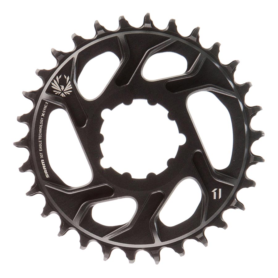 391094-05::0::391094-05::SRAM, X-SYNC 2 SL XX1 Eagle Lunar Grey 3mm, Plateau, Dents: 30, Vitesses: 12, BCD: Direct Mount, Mono-plateau, Alliage, Gris