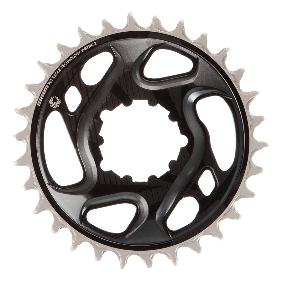 391124-02::0::391124-02::SRAM, GX Eagle C1, Plateau, Dents: 30, Vitesses: 11/12, BCD: Direct Mount, Aluminium, Gris, 11.6218.046.001