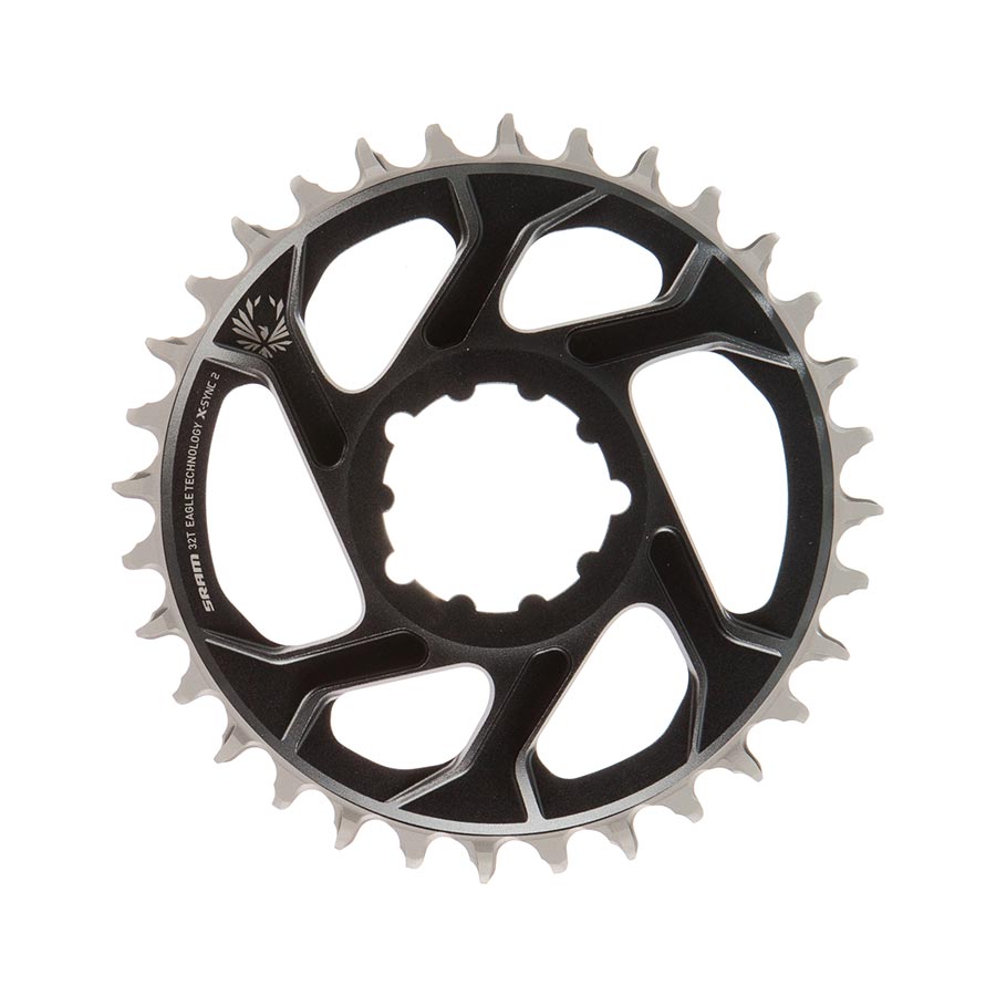 391125-03::0::391125-03::SRAM, Eagle, Plateau, Dents: 32, Vitesses: 11/12, BCD: Direct Mount, Aluminium, Gris, 6mm