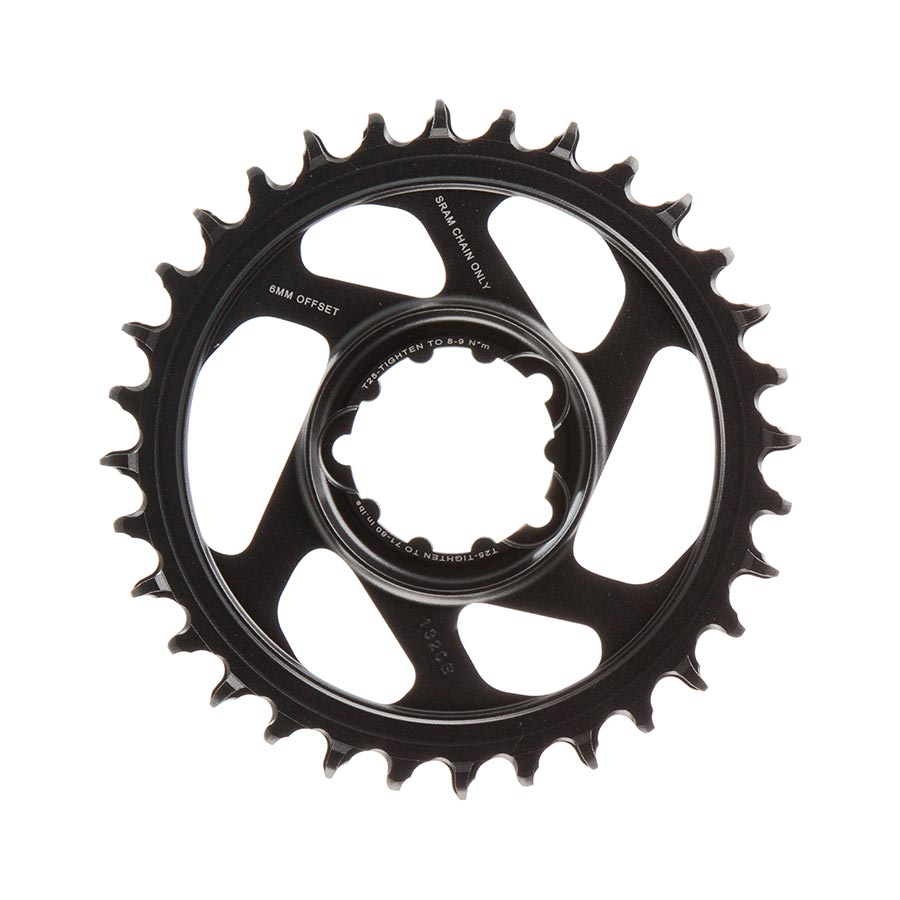 391125-03::1::391125-03::SRAM, Eagle, Plateau, Dents: 32, Vitesses: 11/12, BCD: Direct Mount, Aluminium, Gris, 6mm