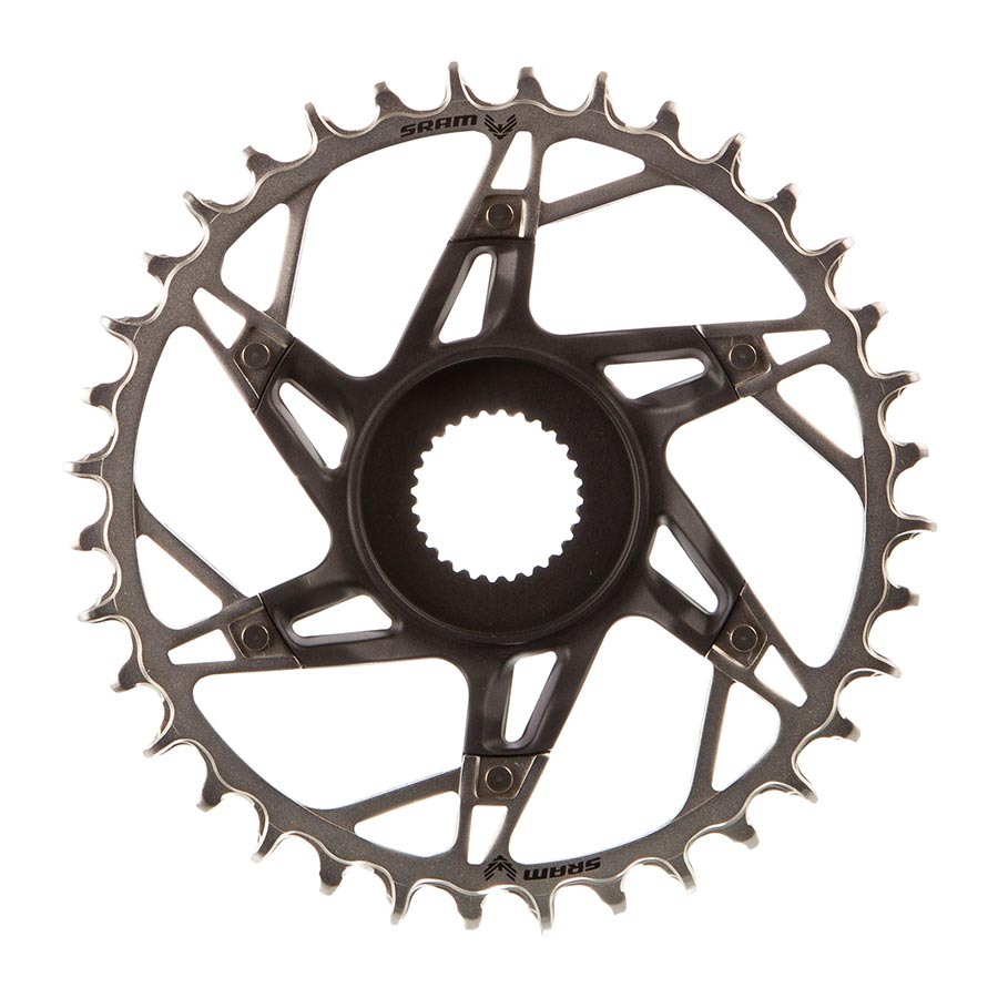 391150-02::0::391150-02::SRAM, XX Eagle T-Type DM E-MTB Bosch, Plateau, Dents: 36, Vitesses: 12, BCD: Direct Mount, Aluminium/Acier, Noir
