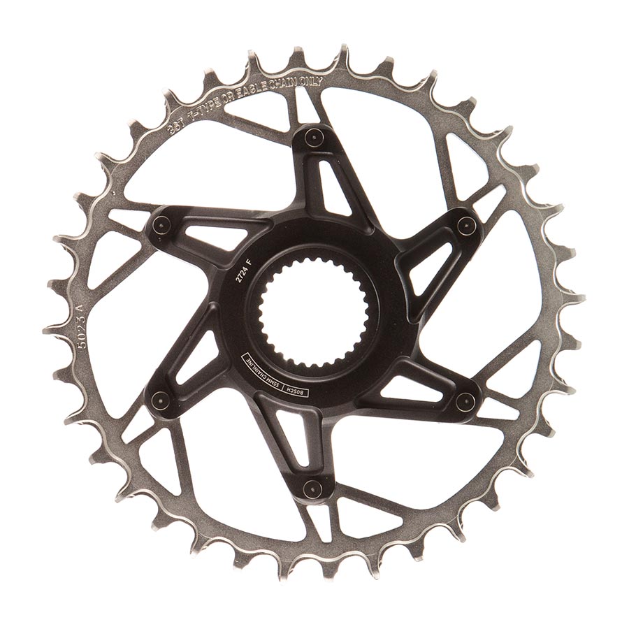 391150-02::1::391150-02::SRAM, XX Eagle T-Type DM E-MTB Bosch, Plateau, Dents: 36, Vitesses: 12, BCD: Direct Mount, Aluminium/Acier, Noir