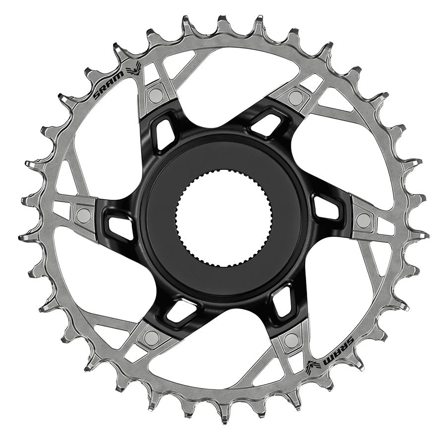 391152-01::0::391152-01::SRAM, XX Eagle T-Type DM E-MTB STEPS, Plateau, Dents: 34, Vitesses: 12, BCD: Direct Mount, Aluminium/Acier, Noir