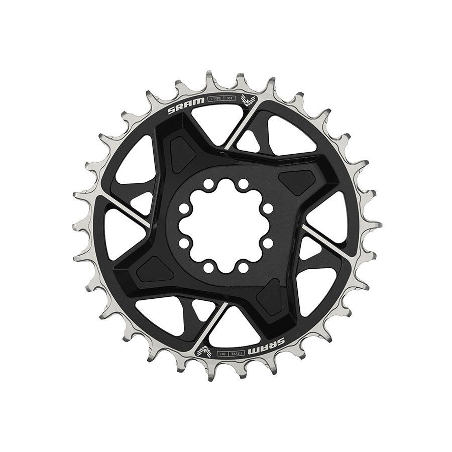 391153-01::0::391153-01::SRAM, Eagle T-Type DM X0 3mm Offset, Plateau, Dents: 30, Vitesses: 12, BCD: Direct Mount, Aluminium, Noir