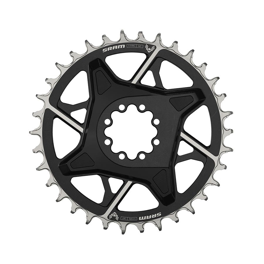 391153-03::0::391153-03::SRAM, Eagle T-Type DM X0 3mm Offset, Plateau, Dents: 34, Vitesses: 12, BCD: Direct Mount, Aluminium, Noir
