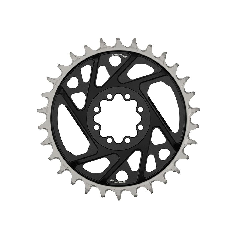 391153-05::0::391153-05::SRAM, Eagle T-Type DM XX 3mm Offset, Plateau, Dents: 32, Vitesses: 12, BCD: Direct Mount, Aluminium, Noir