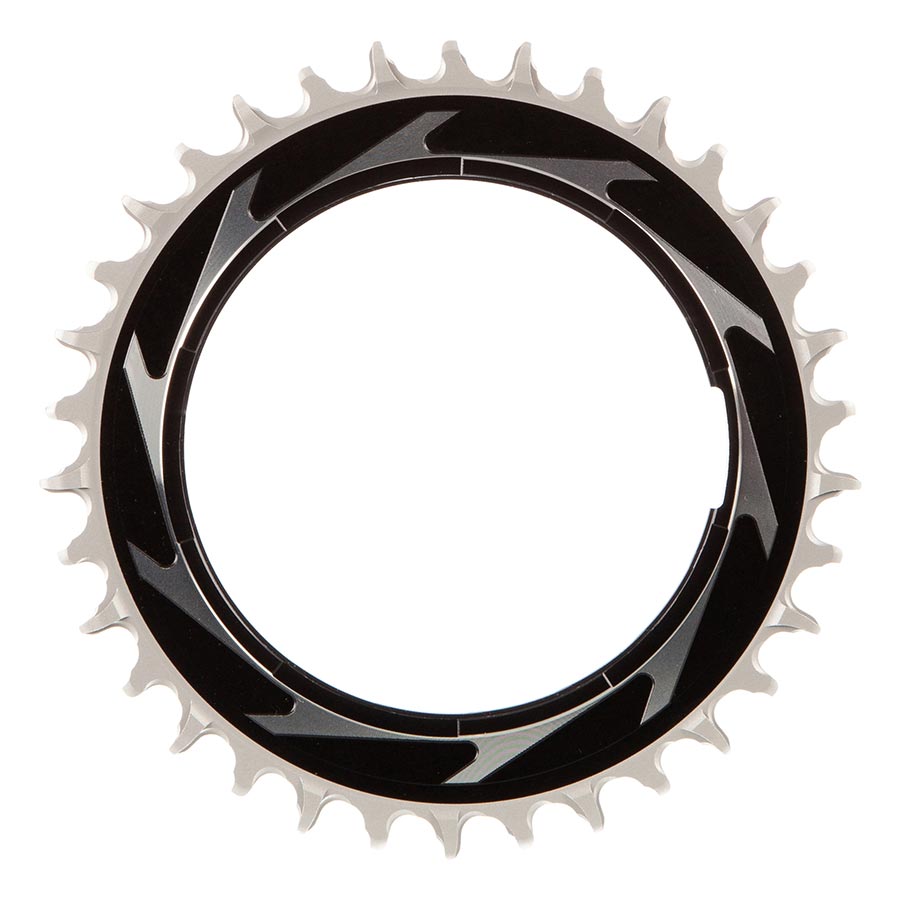 391155-06::0::391155-06::SRAM, Eagle T-Type Thread Mount 3mm Offset, Plateau, Dents: 34, Vitesses: 12, BCD: Thread Mount, Aluminium, Noir