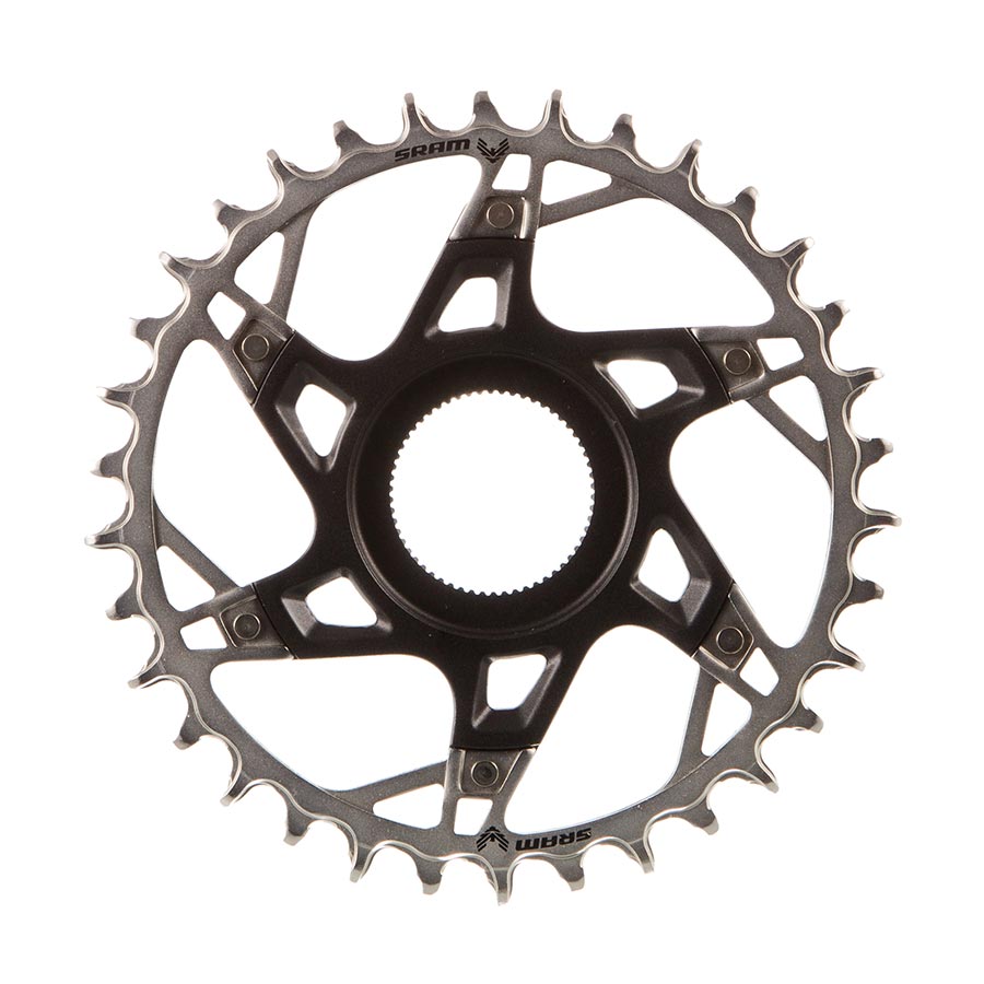 391186-02::0::391186-02::SRAM, XX T-Type Fazua, Plateau, Dents: 34, Vitesses: 12, BCD: Direct Mount, Aluminium/Acier, Argent