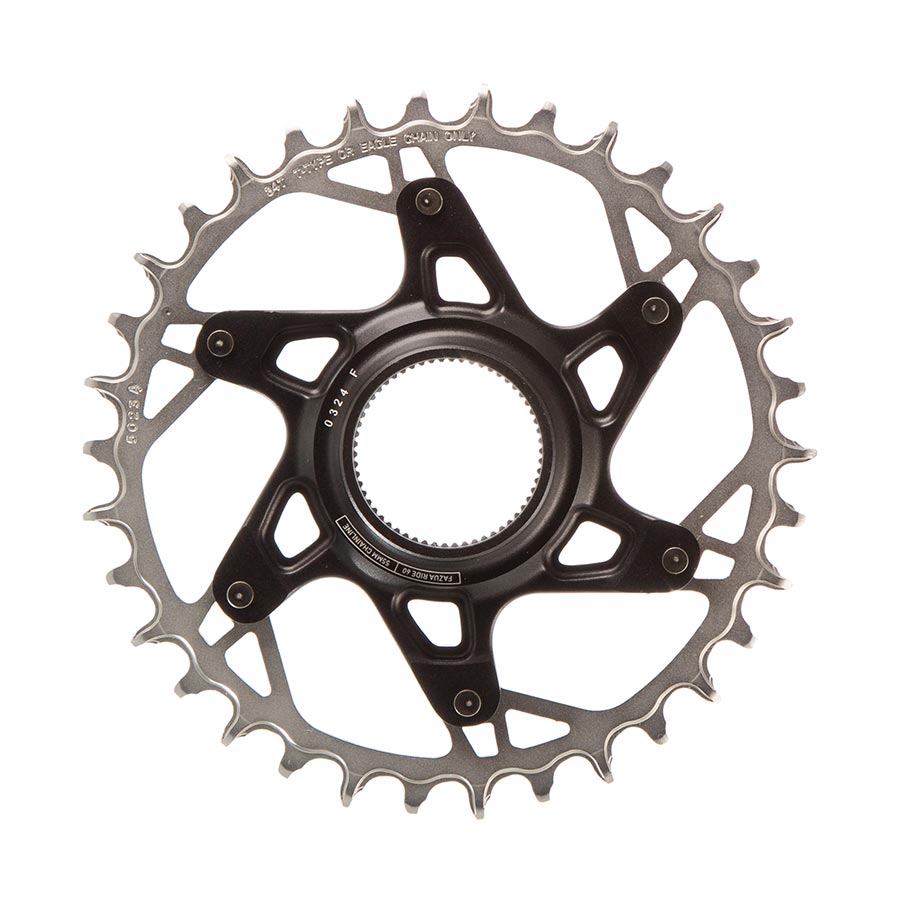 391186-02::1::391186-02::SRAM, XX T-Type Fazua, Plateau, Dents: 34, Vitesses: 12, BCD: Direct Mount, Aluminium/Acier, Argent