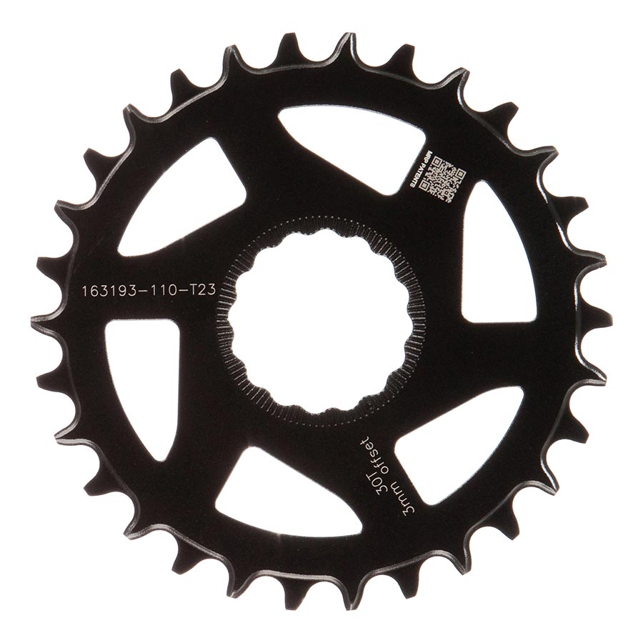 391188-01::1::391188-01::TRP, EVO, Plateau, Dents: 30, Vitesses: 12, BCD: Direct Mount, Avant, Aluminium, Noir